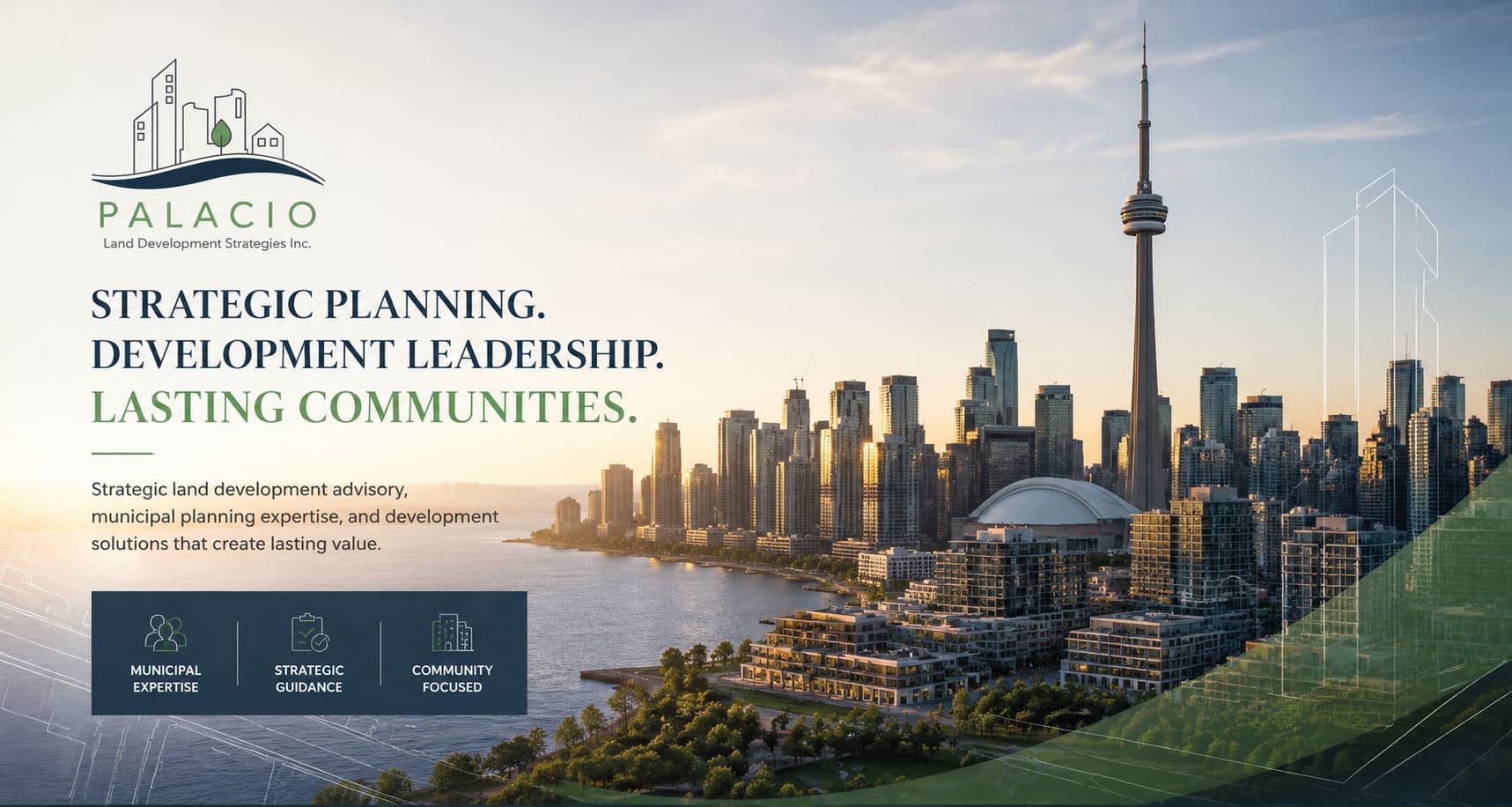 Strategic planning. Development leadership. Lasting communities.