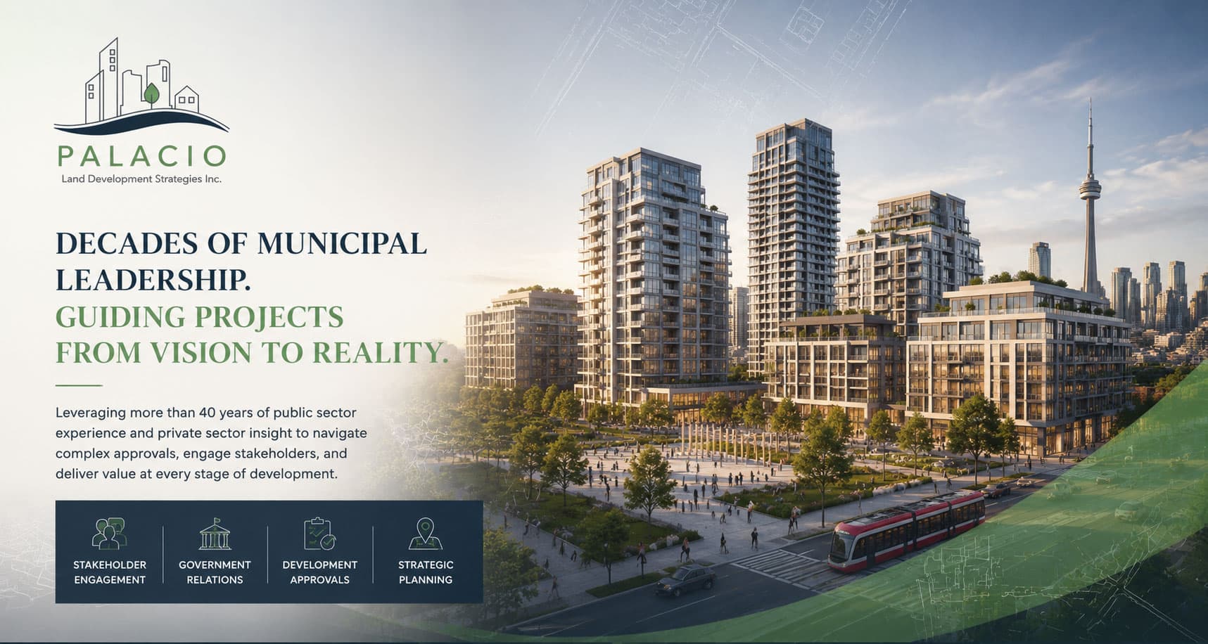 Decades of municipal leadership. Guiding projects from vision to reality.